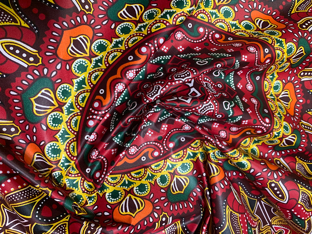 Polyester African Cera Fabric